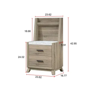 Tilston Night Stand W/wall Panel