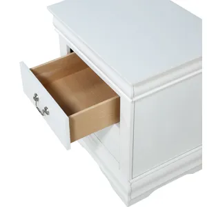 Louis Philip Night Stand White