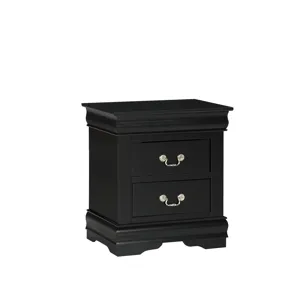Louis Philip Night Stand Black
