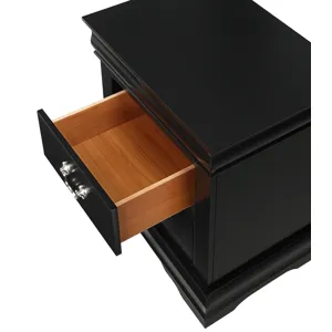 Louis Philip Night Stand Black