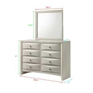 Emily Dresser 8 Drawers White
