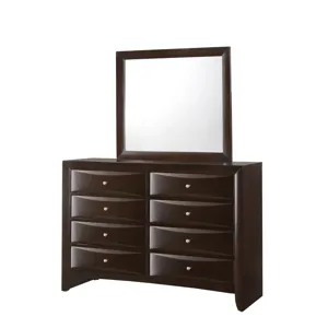 Emily Dresser 8 Drawers Dark Cherry