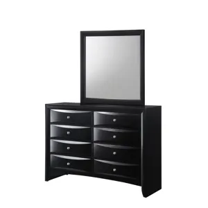 Black Emily Dresser 8 Drawers