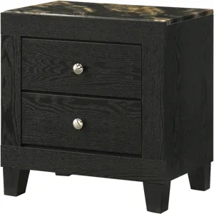 Cadence Night Stand-black Gold