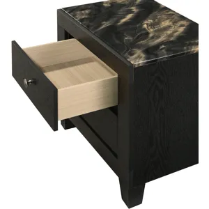 Cadence Night Stand-black Gold