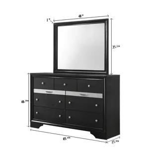 Regata Dresser Black/silver