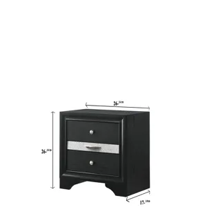 Regata Night Stand Black/silver