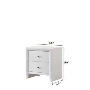 Evan Night Stand White