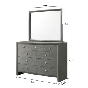 Denker Dresser Gun Metal