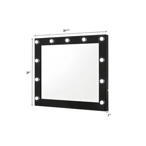 Avery Vanity Top W/led Black