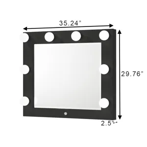 Luxo Vanity Top W/led Black