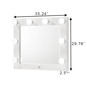 Luxo Vanity Top W/led White