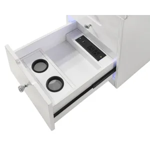 Luxo Vanity Base Pedestals White