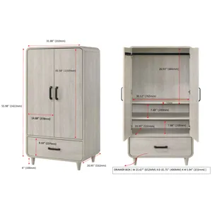 Nyomi Armoire - White