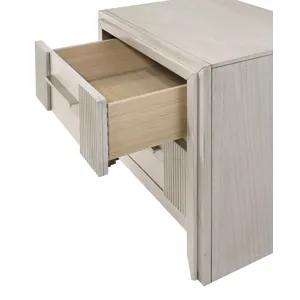 Carlton Night Stand White Mist
