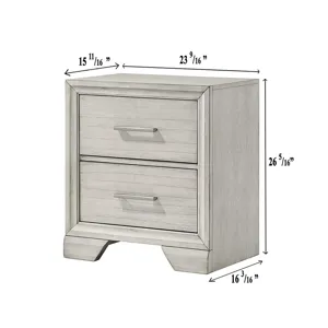 Jaymes Night Stand White Mist