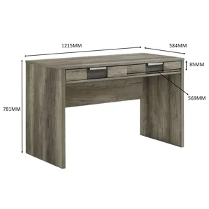 Rangley Writing Desk-grey/brown