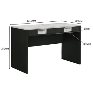 Rangley Writing Desk -black
