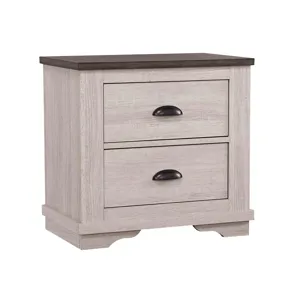Coralee Night Stand Chalk/grey