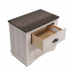 Coralee Night Stand Chalk/grey