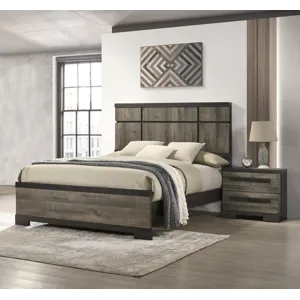 Remington Night Stand Gray/ebony