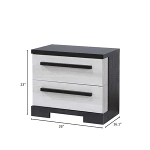 Remington Night Stand Chalk/ebony