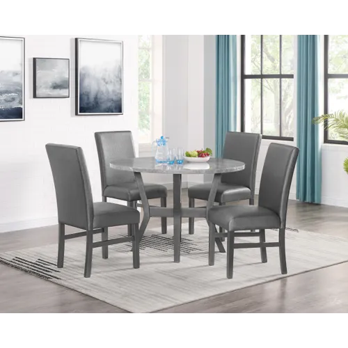 Judson 5-pk Dining Set Glitter Grey