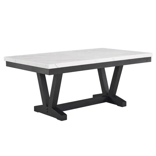 Vance Faux Marble Dining Table