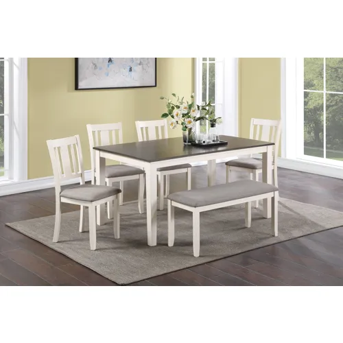 Rowan 6-pc Dinette Set With Bench