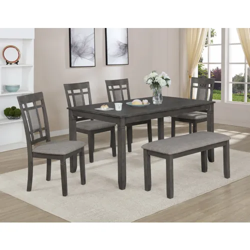 Paige 6-pc Dinette Set With Bench