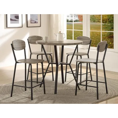 Blake 5 PK Round Counter Height Dining Set