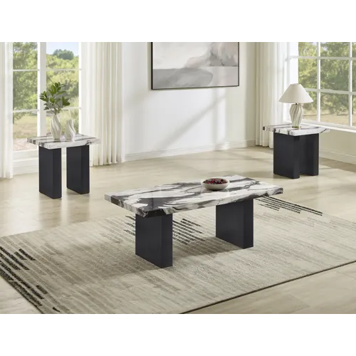 Vega 3-pk Faux Marble Cocktail Set