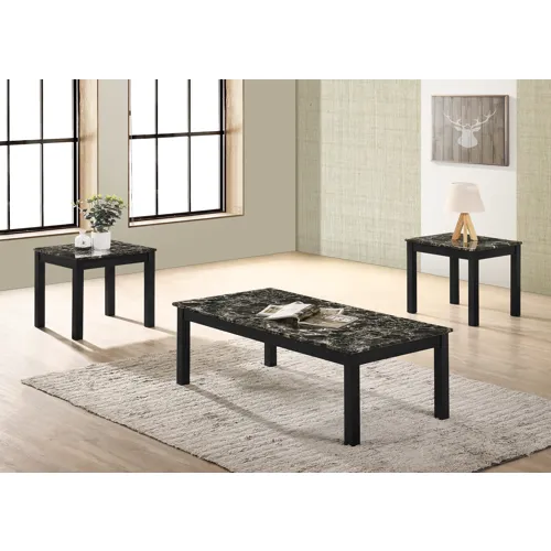 3pk Thurner Faux Marble Cocktail Set
