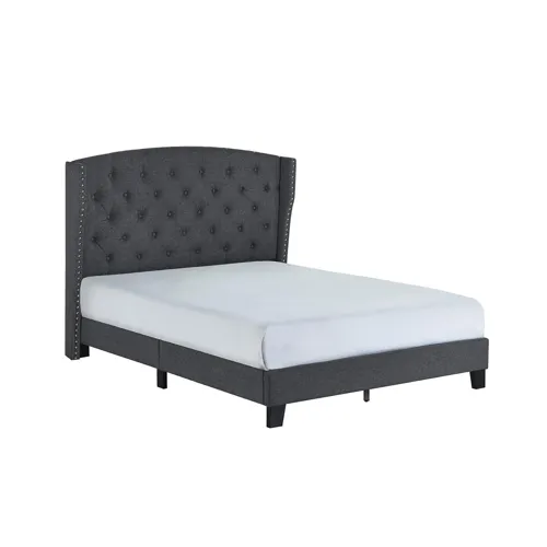 Rosemary Full Platform Bed Grey