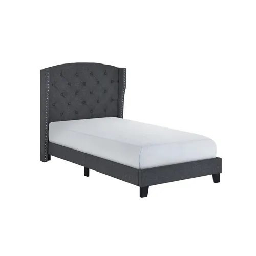 Rosemary Twin Platform Bed Grey