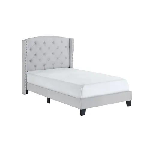 Rosemary Twin Platform Bed Khaki