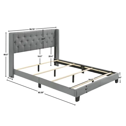 Makayla Full Bed Grey