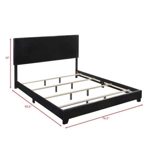 Erin Cal King Headboard Footboard Side Rail Black