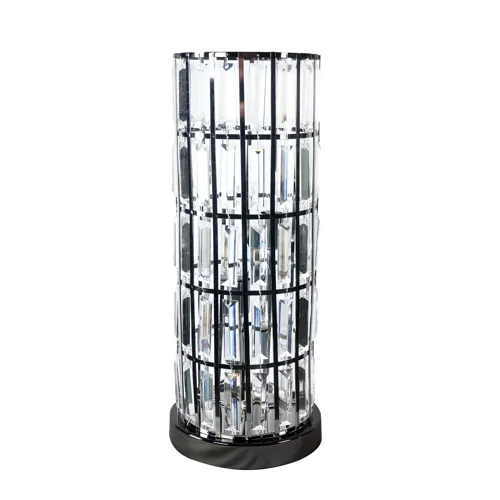 Column Table Lamp Black Nickel
