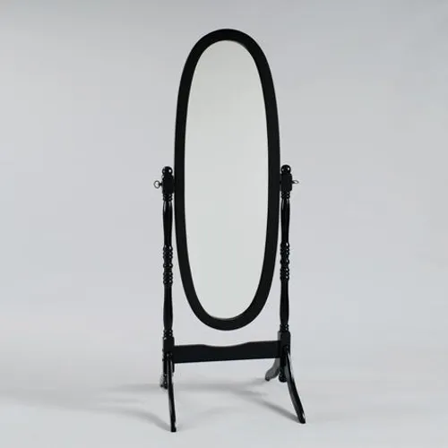 Black Finish Cheval Mirror