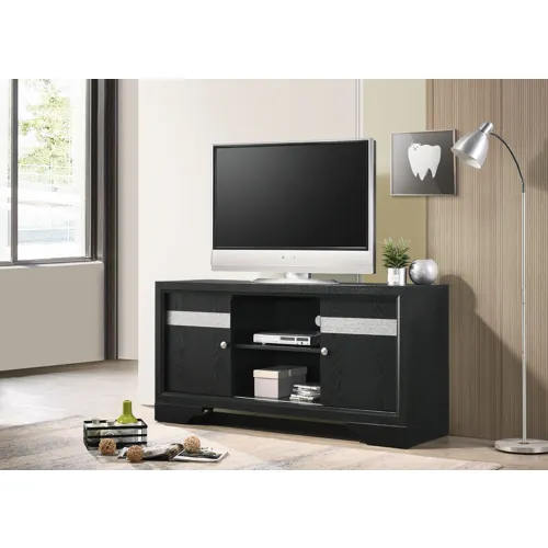 Regata TV Stand Black/silver