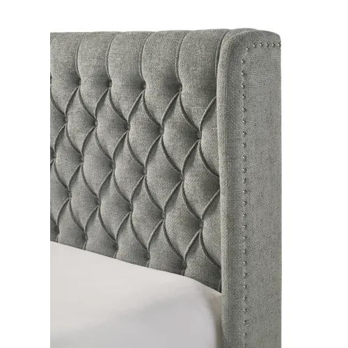 Daphne Queen Headboard L.grey Tweed