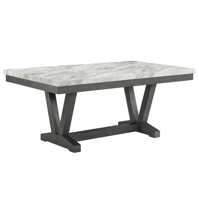 Vance Faux Marble Dining Table