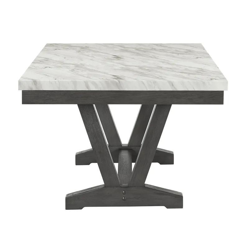 Vance Faux Marble Dining Table
