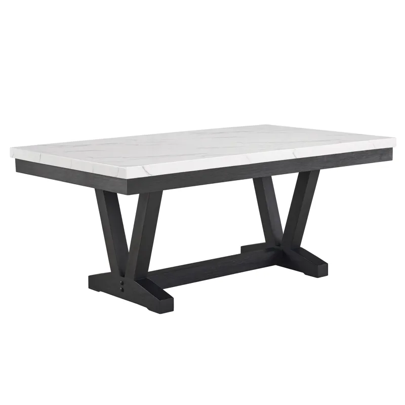 Vance Faux Marble Dining Table