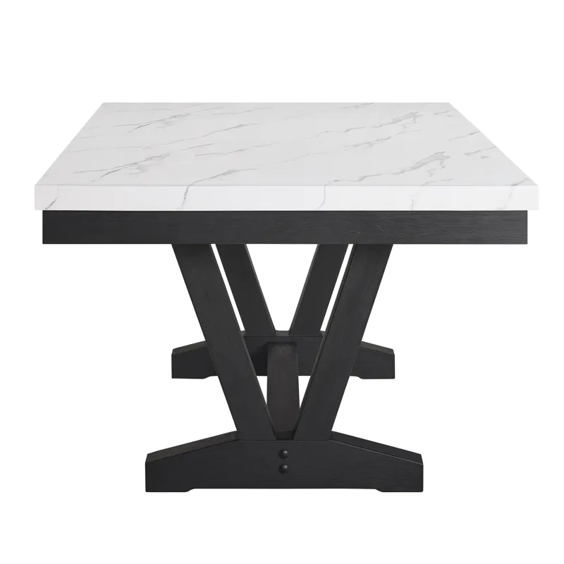 Vance Faux Marble Dining Table