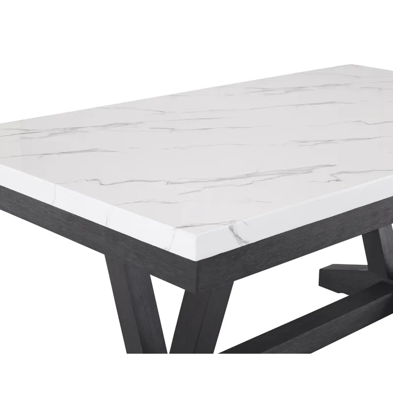 Vance Faux Marble Dining Table