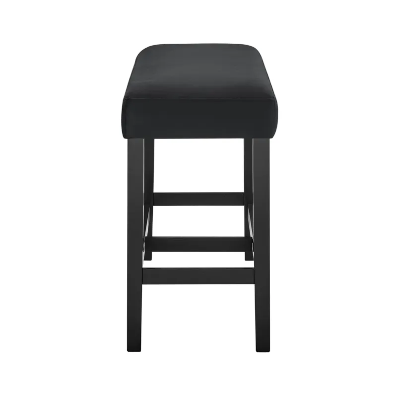 Marbel Counter Height Bench Black