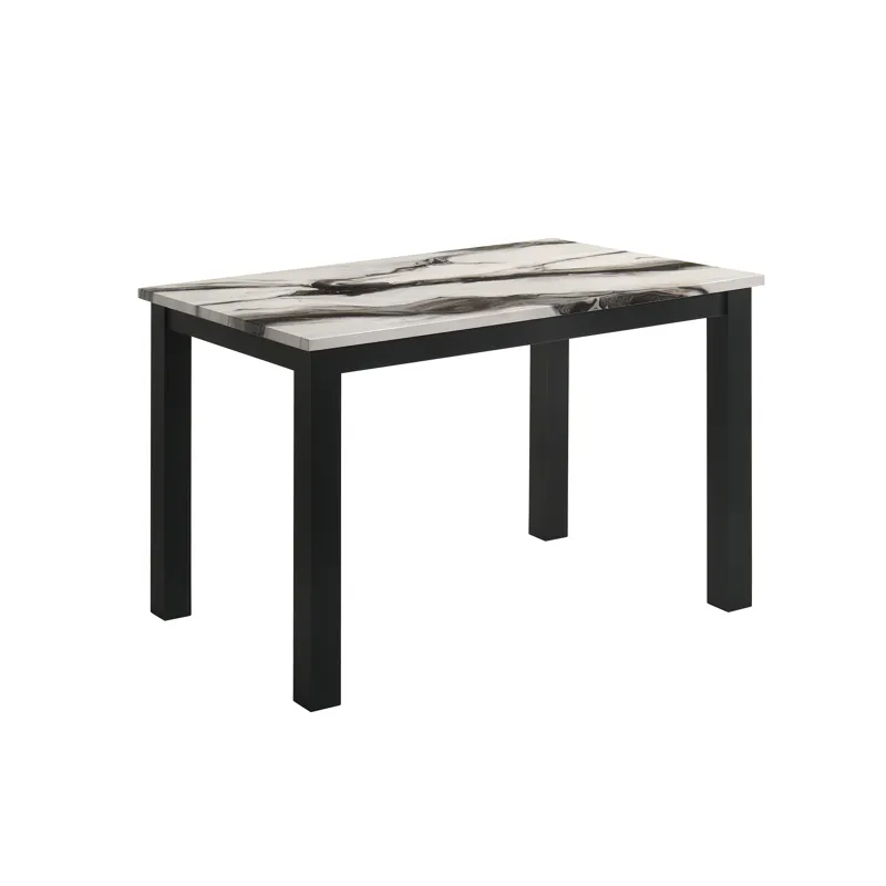 Resia Dining Table-faux Marble Brown
