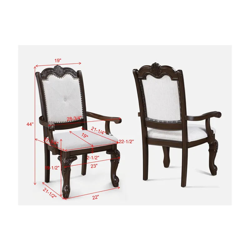 Kiera Arm Chair-coffee Brown